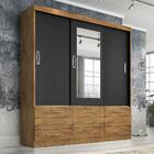 Guarda Roupa Casal Cairo 3ps Corre 9 Gav C/ Esp