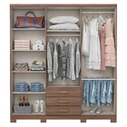 Guarda Roupa Casal Caju Castanho - Henn