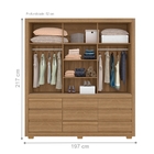 Guarda Roupa Casal Calábria Amendola/off White