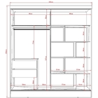 Guarda-roupa Casal Calabria Flex 2 Portas De Correr E 2 Gavet