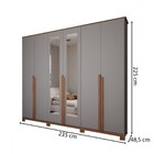Guarda-roupa Casal Calábria Slim 6 Portas 6 Gavetas Espelho C