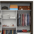 Guarda Roupa Casal Califórnia 3 Portas E 4 Gavetas Com Espelh