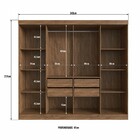 Guarda-roupa Casal Califórnia 8 Portas 4 Gavetas 100% Mdf Cas
