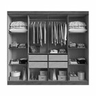 Guarda-roupa Casal Califórnia 8 Portas 4 Gavetas 100% Mdf Cas