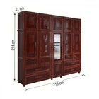 Guarda-roupa Casal Campo Grande 10 Portas 4 Gavetas Com Espel