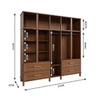 Guarda-roupa Casal Campo Grande 10 Portas 4 Gavetas Com Espel