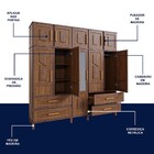 Guarda-roupa Casal Campo Grande 10 Portas 4 Gavetas Com Espel