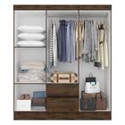 Guarda Roupa Casal Cancun 6 Portas 2 Gavetas Capuccino - Móve