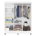 Guarda Roupa Casal Cancun Sem Gavetas 6 Pts Branco - Móveis A