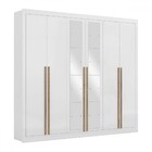 Guarda-roupa Casal Cannes 6 Portas 6 Gavetas Com Espelho Bran