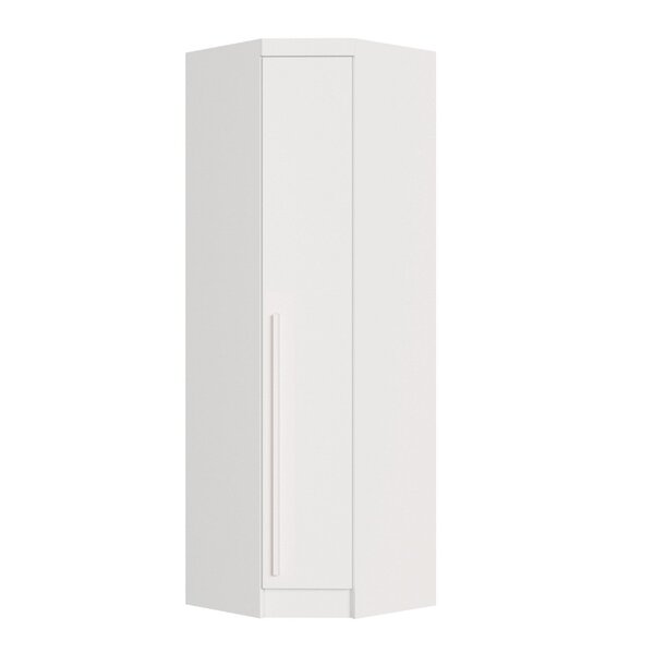 Guarda-roupa Casal Canto 1 Porta Infinity Branco Line