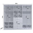 Guarda-roupa Casal Canyon Com Esp 6 Portas 5 Gav Bom Pastor