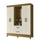 Guarda Roupa Casal Capelinha 4 Portas 2 Gavetas Mobi Albatroz