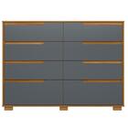 Guarda Roupa Casal Capelinha Capri E Cômoda Georgia Freijó Ci