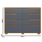 Guarda Roupa Casal Capelinha Capri E Cômoda Georgia Freijó Ci