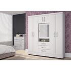 Guarda Roupa Casal Capelinha Grafite 7 Portas 3 Gavetas E Esp