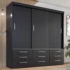 Guarda Roupa Casal Capri 3 Portas Correr 9 Gav