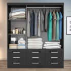 Guarda Roupa Casal Capri 3 Portas Correr 9 Gav