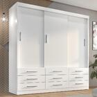 Guarda Roupa Casal Capri 3 Portas Correr 9 Gav