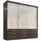 Guarda Roupa Casal Capri 3 Portas Correr 9 Gav