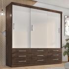 Guarda Roupa Casal Capri 3 Portas Correr 9 Gav