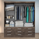 Guarda Roupa Casal Capri 3 Portas Correr 9 Gav