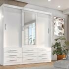 Guarda Roupa Casal Capri 3 Portas Correr 9 Gav C/ Espelho