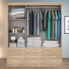 Guarda Roupa Casal Capri 3 Portas Correr 9 Gav C/ Espelho