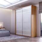 Guarda-roupa Casal Caribe 2 Pt 2 Gv Freijó E Off White 179 Cm