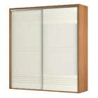 Guarda-roupa Casal Caribe 2 Pt 2 Gv Freijó E Off White 229 Cm
