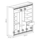 Guarda-roupa Casal Caribe 2 Pt 2 Gv Off White 229 Cm