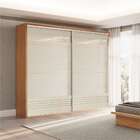 Guarda-roupa Casal Caribe 2 Pt 4 Gv Freijó E Off White 267 Cm