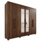 Guarda-roupa Casal Casal 6 Portas 3 Gavetas Com Espelho Com P