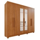 Guarda-roupa Casal Casal 6 Portas 3 Gavetas Com Espelho Com P