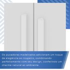 Guarda-roupa Casal Casal 6 Portas 3 Gavetas Com Espelho Roma