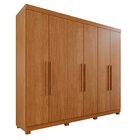 Guarda-roupa Casal Casal 6 Portas 3 Gavetas Roma Espresso Móv