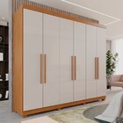 Guarda-roupa Casal Casal 6 Portas 3 Gavetas Roma Espresso Móv