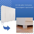 Guarda-roupa Casal Casal 6 Portas 3 Gavetas Roma Espresso Móv