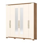Guarda-roupa Casal Casal 6 Portas 4 Gavetas Com Espelho Dalla