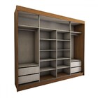 Guarda-roupa Casal Castle Rock 100% Mdf 2 Portas 4 Gavetas Co