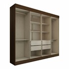 Guarda-roupa Casal Castlewood 8 Portas 4 Gavetas Castanho Hp