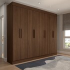 Guarda-roupa Casal Castlewood 8 Portas 4 Gavetas Castanho Hp