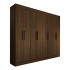 Guarda-roupa Casal Castlewood 8 Portas 4 Gavetas Castanho Hp