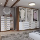 Guarda-roupa Casal Catedral 6 Portas 12 Gavetas E Cômoda 1 Po