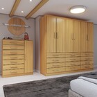 Guarda-roupa Casal Catedral 6 Portas 12 Gavetas E Cômoda 1 Po