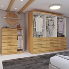 Guarda-roupa Casal Catedral 6 Portas 12 Gavetas E Cômoda 1 Po