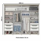 Guarda-roupa Casal Cavic 2 Portas 6 Gavetas Branco Hp - Henn