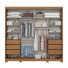 Guarda-roupa Casal Cayman 2 Portas 6 Gavetas 100% Mdf Ripado