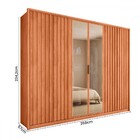 Guarda-roupa Casal Centurium 6 Portas 6 Gavetas Freijo - Caem