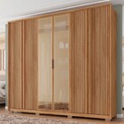 Guarda-roupa Casal Centurium 6 Portas Reflecta 4 Gavetas Buri
